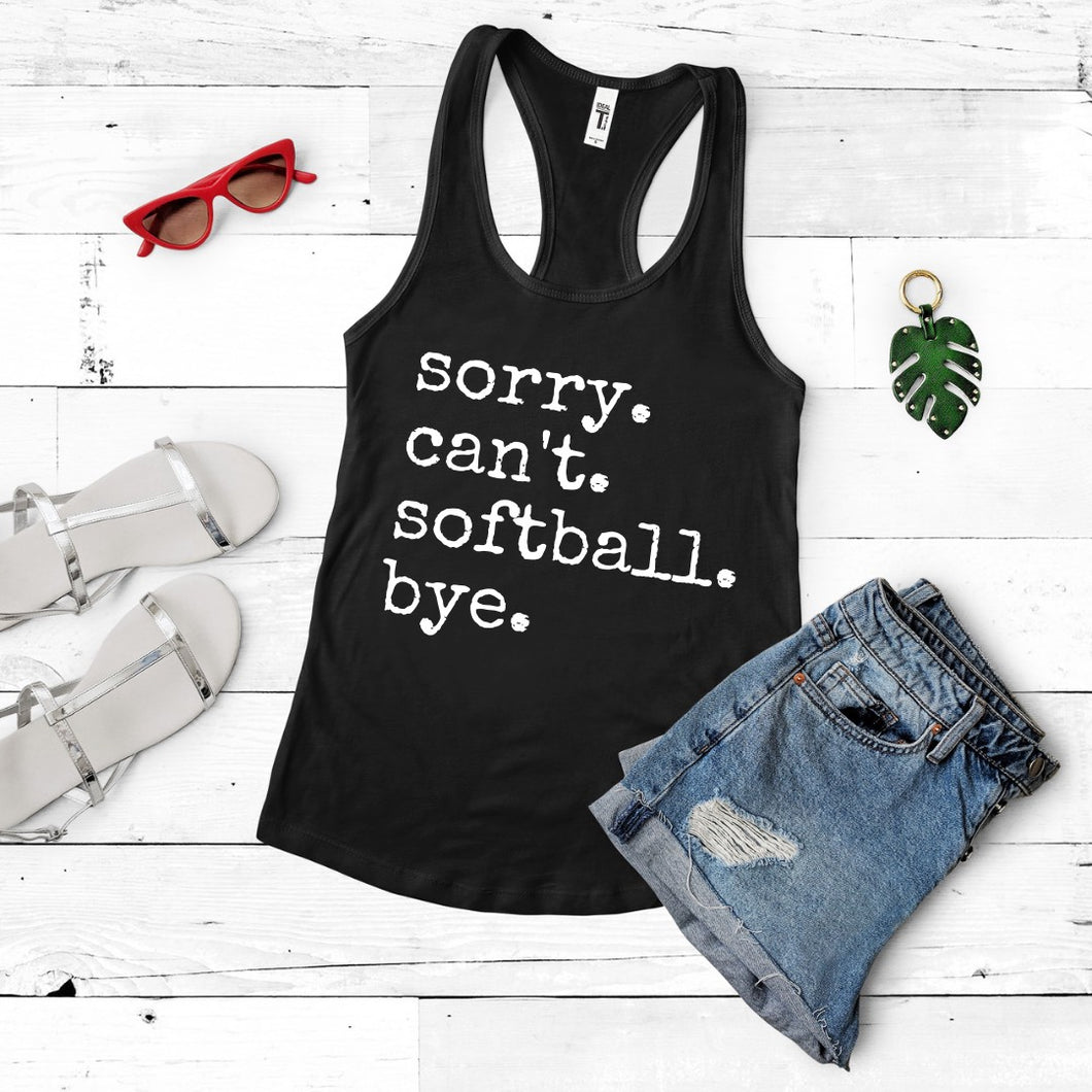 Sorry. Can't. Softball. Bye.