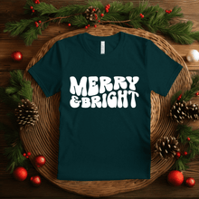 Load image into Gallery viewer, &quot;Merry &amp; Bright&quot; Shirt - (Youth)
