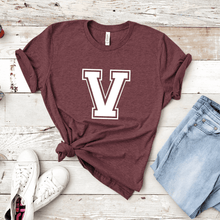 Load image into Gallery viewer, Varsity &quot;V&quot; Shirt - (Adult)
