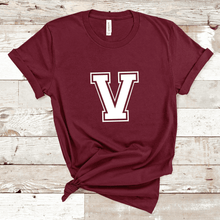 Load image into Gallery viewer, Varsity &quot;V&quot; Shirt - (Adult)
