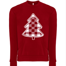 Load image into Gallery viewer, Plaid Christmas Tree Sweatshirt
